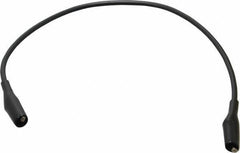 Pomona - Black Electrical Test Equipment Patch Cord - Use with Minigators, Test Clips - Industrial Tool & Supply