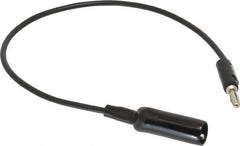 Pomona - Black Electrical Test Equipment Clip - Use with 0.300" Terminal, Banana Plugs - Industrial Tool & Supply