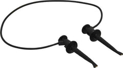 Pomona - Black Electrical Test Equipment Patch Cord - Use with Test Clips - Industrial Tool & Supply