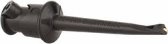 Pomona - Black Electrical Test Equipment Clip - Use with Minigrabbers - Industrial Tool & Supply