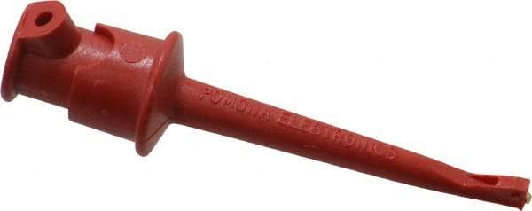 Pomona - Red Electrical Test Equipment Clip - Use with Minigrabbers - Industrial Tool & Supply