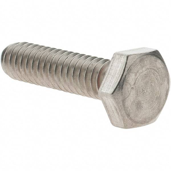 APM HEXSEAL - 1/4-20, Grade 18-8 Stainless Steel, Self Sealing Hex Bolt - Passivated, 1-1/2" Length Under Head, Silicone O Ring, UNC Thread - Industrial Tool & Supply