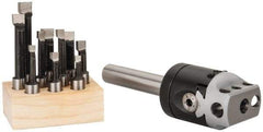 Value Collection - 2 Inch Body Diameter, Manual Offset Boring Head - Integral Shank, Straight Shank - Exact Industrial Supply