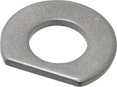 Made in USA - 5/16" Screw Size, 0.343" ID, 1008/1010 Steel Clipped Washer - 0.338 to 0.348" ID, 0.677 to 0.697" OD, 0.055 to 0.065" Thickness, Uncoated - Industrial Tool & Supply