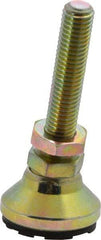 Gibraltar - M10 Bolt Thread, Studded Pivotal Stud Mount Leveling Pad & Mount - 136 Kg Capacity, 31.7mm Base Diam, 51mm Thread Length - Industrial Tool & Supply