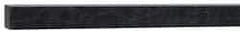 Made in USA - 4 Ft. Long x 1/2 Inch Wide x 1/2 Inch High, Acetal, Square Plastic Bar - Porosity Free, Black - Industrial Tool & Supply