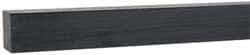 Made in USA - 4 Ft. Long x 3/4 Inch Wide x 3/4 Inch High, Acetal, Square Plastic Bar - Porosity Free, Black - Industrial Tool & Supply