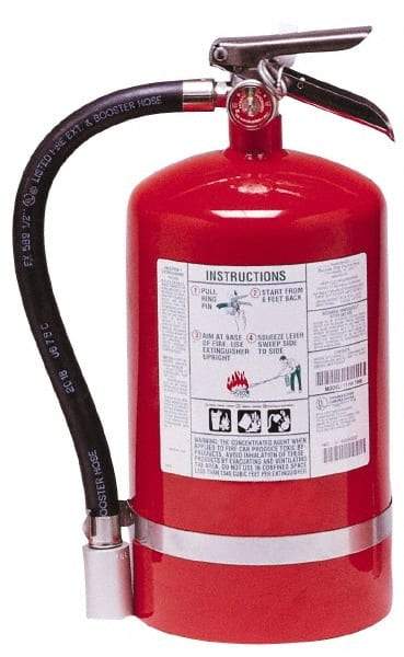 Kidde - 11 Lb, 1-A:10-B:C Rated, Halotron Fire Extinguisher - 7-1/4" Diam x 16.18" High, 125 psi, 15' Discharge in 11 sec, Steel Cylinder - Industrial Tool & Supply
