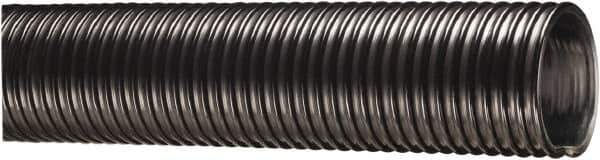 Kuriyama of America - 4" ID x 4.76" OD, 35 Max psi, Full In. Hg, Dry Material Handling & Transfer Hose - Polyurethane Liner, PVC Cover, -40 to 150°F, 6" Bend Radius, 50' Coil Length, Black - Industrial Tool & Supply