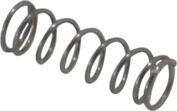 Value Collection - 0.12" OD, 0.012" Wire, 3/8" Free Length, Music Wire Compression Stock Springs Spring - 4.11 Lb Spring Rating - Industrial Tool & Supply
