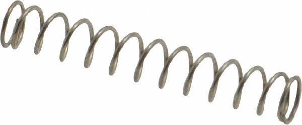 Value Collection - 0.12" OD, 0.012" Wire, 3/4" Free Length, Music Wire Compression Stock Springs Spring - 1.93 Lb Spring Rating - Industrial Tool & Supply
