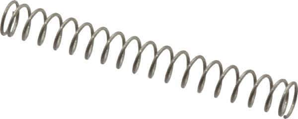 Value Collection - 0.12" OD, 0.012" Wire, 1" Free Length, Music Wire Compression Stock Springs Spring - 1.43 Lb Spring Rating - Industrial Tool & Supply