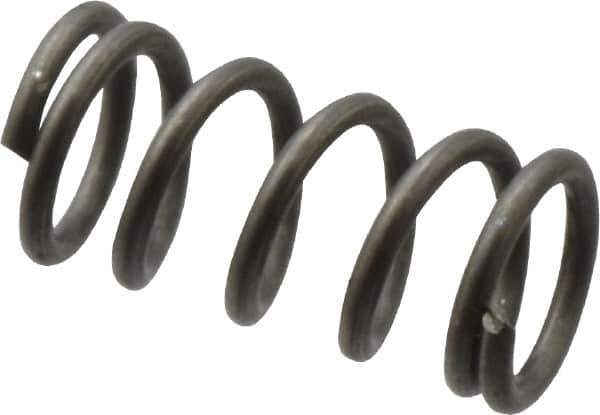 Value Collection - 0.12" OD, 0.016" Wire, 1/4" Free Length, Music Wire Compression Stock Springs Spring - 18.87 Lb Spring Rating - Industrial Tool & Supply