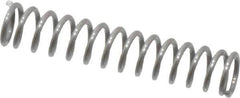 Value Collection - 0.12" OD, 0.016" Wire, 5/8" Free Length, Music Wire Compression Stock Springs Spring - 6.6 Lb Spring Rating - Industrial Tool & Supply