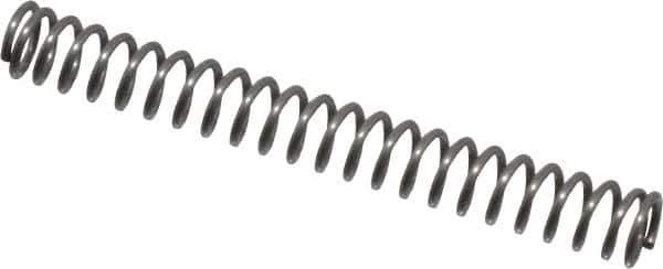 Value Collection - 0.12" OD, 0.016" Wire, 1" Free Length, Music Wire Compression Stock Springs Spring - 3.84 Lb Spring Rating - Industrial Tool & Supply
