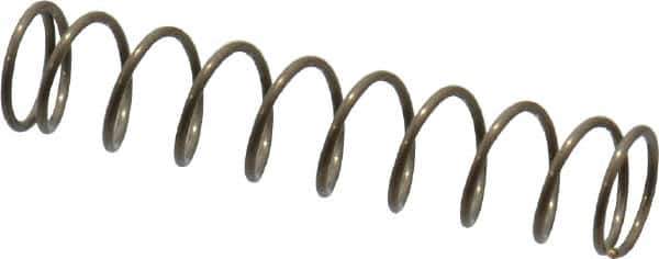 Value Collection - 0.18" OD, 0.016" Wire, 7/8" Free Length, Music Wire Compression Stock Springs Spring - 2.28 Lb Spring Rating - Industrial Tool & Supply