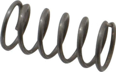 Value Collection - 0.18" OD, 0.02" Wire, 3/8" Free Length, Music Wire Compression Stock Springs Spring - 12.59 Lb Spring Rating - Industrial Tool & Supply