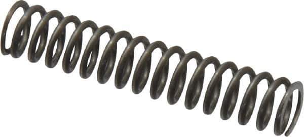 Value Collection - 0.24" OD, 0.032" Wire, 1-1/4" Free Length, Music Wire Compression Stock Springs Spring - 11 Lb Spring Rating - Industrial Tool & Supply