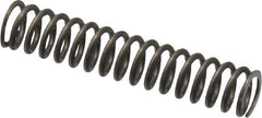 Value Collection - 0.24" OD, 0.032" Wire, 1-1/4" Free Length, Music Wire Compression Stock Springs Spring - 11 Lb Spring Rating - Industrial Tool & Supply