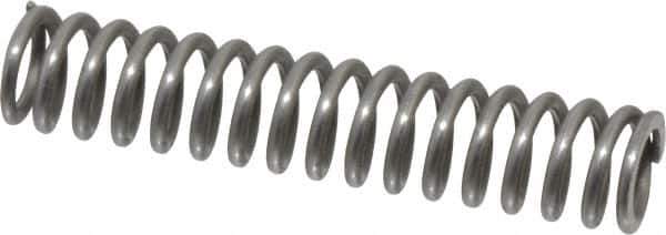 Value Collection - 0.24" OD, 0.035" Wire, 1-1/4" Free Length, Music Wire Compression Stock Springs Spring - 16.29 Lb Spring Rating - Industrial Tool & Supply