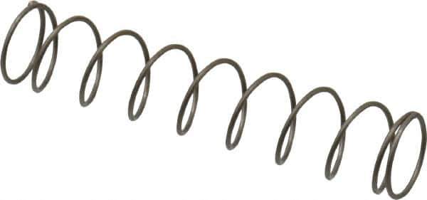Value Collection - 0.3" OD, 0.02" Wire, 1-1/2" Free Length, Music Wire Compression Stock Springs Spring - 1.34 Lb Spring Rating - Industrial Tool & Supply