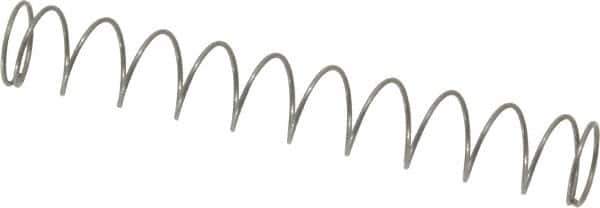 Value Collection - 0.3" OD, 0.02" Wire, 2" Free Length, Music Wire Compression Stock Springs Spring - 0.99 Lb Spring Rating - Industrial Tool & Supply