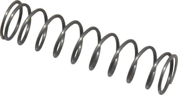 Value Collection - 0.3" OD, 0.026" Wire, 1-1/4" Free Length, Music Wire Compression Stock Springs Spring - 3.51 Lb Spring Rating - Industrial Tool & Supply