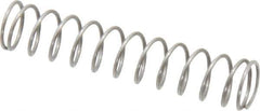 Value Collection - 0.3" OD, 0.026" Wire, 1-1/2" Free Length, Music Wire Compression Stock Springs Spring - 2.9 Lb Spring Rating - Industrial Tool & Supply
