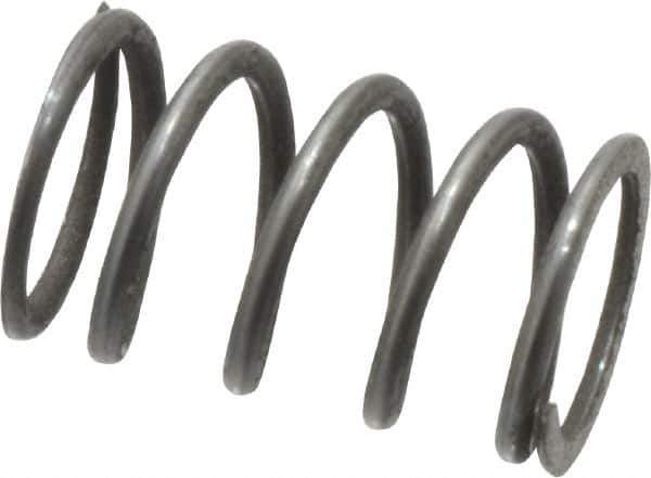Value Collection - 0.3" OD, 0.032" Wire, 1/2" Free Length, Music Wire Compression Stock Springs Spring - 19.9 Lb Spring Rating - Industrial Tool & Supply