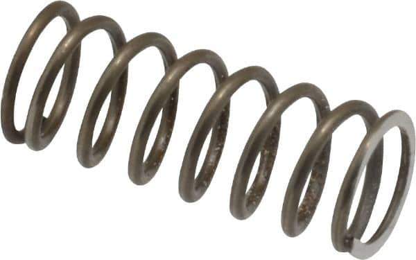Value Collection - 0.3" OD, 0.032" Wire, 3/4" Free Length, Music Wire Compression Stock Springs Spring - 12.65 Lb Spring Rating - Industrial Tool & Supply