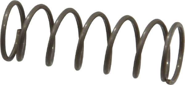 Value Collection - 0.36" OD, 0.032" Wire, 1" Free Length, Music Wire Compression Stock Springs Spring - 7.11 Lb Spring Rating - Industrial Tool & Supply
