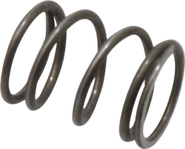 Value Collection - 0.36" OD, 0.035" Wire, 1/2" Free Length, Music Wire Compression Stock Springs Spring - 20.17 Lb Spring Rating - Industrial Tool & Supply