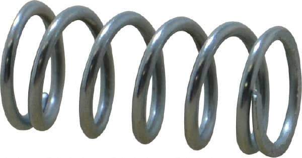 Value Collection - 0.36" OD, 0.041" Wire, 3/4" Free Length, Music Wire Compression Stock Springs Spring - 22.71 Lb Spring Rating - Industrial Tool & Supply