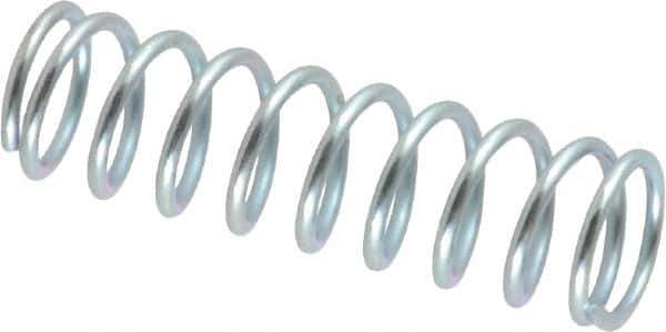 Value Collection - 0.36" OD, 0.041" Wire, 1-1/4" Free Length, Music Wire Compression Stock Springs Spring - 12.99 Lb Spring Rating - Industrial Tool & Supply