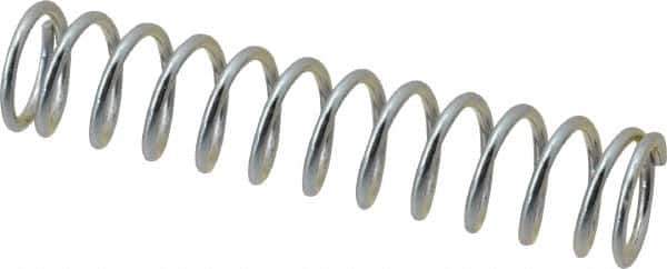 Value Collection - 0.36" OD, 0.041" Wire, 1-3/4" Free Length, Music Wire Compression Stock Springs Spring - 9.09 Lb Spring Rating - Industrial Tool & Supply