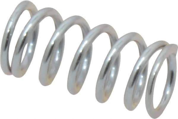 Value Collection - 0.36" OD, 0.047" Wire, 3/4" Free Length, Music Wire Compression Stock Springs Spring - 38.46 Lb Spring Rating - Industrial Tool & Supply