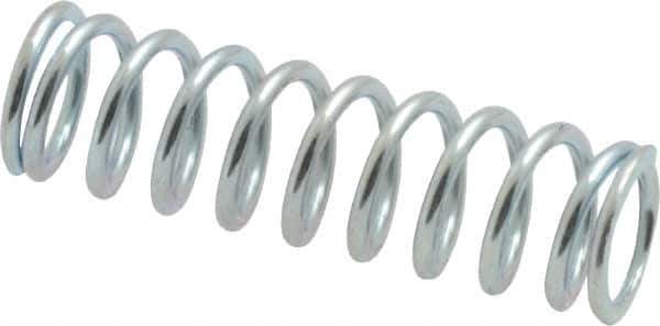 Value Collection - 0.36" OD, 0.047" Wire, 1-1/4" Free Length, Music Wire Compression Stock Springs Spring - 21.85 Lb Spring Rating - Industrial Tool & Supply