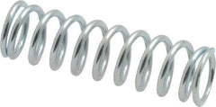 Value Collection - 0.36" OD, 0.047" Wire, 1-1/4" Free Length, Music Wire Compression Stock Springs Spring - 21.85 Lb Spring Rating - Industrial Tool & Supply