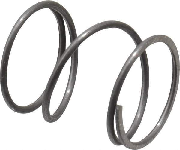 Value Collection - 0.42" OD, 0.028" Wire, 1/2" Free Length, Music Wire Compression Stock Springs Spring - 7.54 Lb Spring Rating - Industrial Tool & Supply