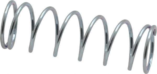 Value Collection - 0.42" OD, 0.035" Wire, 1-1/4" Free Length, Music Wire Compression Stock Springs Spring - 5.85 Lb Spring Rating - Industrial Tool & Supply