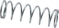 Value Collection - 0.42" OD, 0.035" Wire, 1-1/4" Free Length, Music Wire Compression Stock Springs Spring - 5.85 Lb Spring Rating - Industrial Tool & Supply