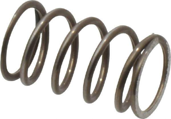 Value Collection - 0.42" OD, 0.041" Wire, 3/4" Free Length, Music Wire Compression Stock Springs Spring - 17.67 Lb Spring Rating - Industrial Tool & Supply