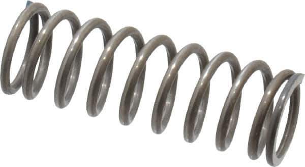 Value Collection - 0.42" OD, 0.047" Wire, 1-1/4" Free Length, Music Wire Compression Stock Springs Spring - 16.53 Lb Spring Rating - Industrial Tool & Supply