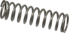 Value Collection - 0.42" OD, 0.047" Wire, 1-1/2" Free Length, Music Wire Compression Stock Springs Spring - 13.59 Lb Spring Rating - Industrial Tool & Supply