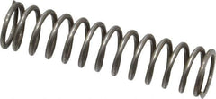 Value Collection - 0.42" OD, 0.047" Wire, 1-3/4" Free Length, Music Wire Compression Stock Springs Spring - 11.54 Lb Spring Rating - Industrial Tool & Supply
