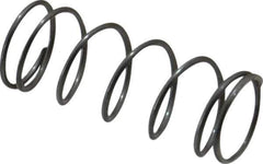 Value Collection - 0.6" OD, 1.2mm Wire, 2-1/2" Free Length, Compression Spring - 4.59 Lb Spring Rating, 40.3 N Max Work Load, Music Wire - Industrial Tool & Supply