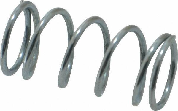 Value Collection - 0.48" OD, 0.047" Wire, 1" Free Length, Music Wire Compression Stock Springs Spring - 16.91 Lb Spring Rating - Industrial Tool & Supply