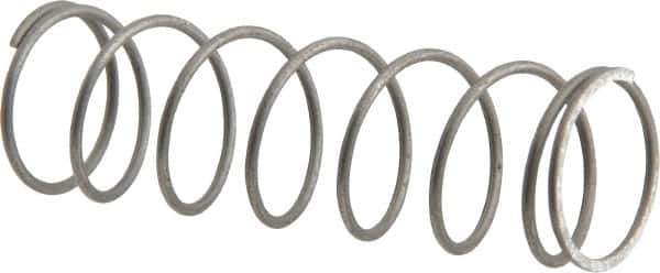 Value Collection - 0.6" OD, 0.041" Wire, 2" Free Length, Music Wire Compression Stock Springs Spring - 3.73 Lb Spring Rating - Industrial Tool & Supply