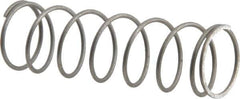 Value Collection - 0.6" OD, 0.041" Wire, 2" Free Length, Music Wire Compression Stock Springs Spring - 3.73 Lb Spring Rating - Industrial Tool & Supply