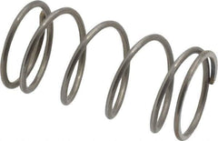Value Collection - 0.6" OD, 0.047" Wire, 1-1/4" Free Length, Music Wire Compression Stock Springs Spring - 9.56 Lb Spring Rating - Industrial Tool & Supply